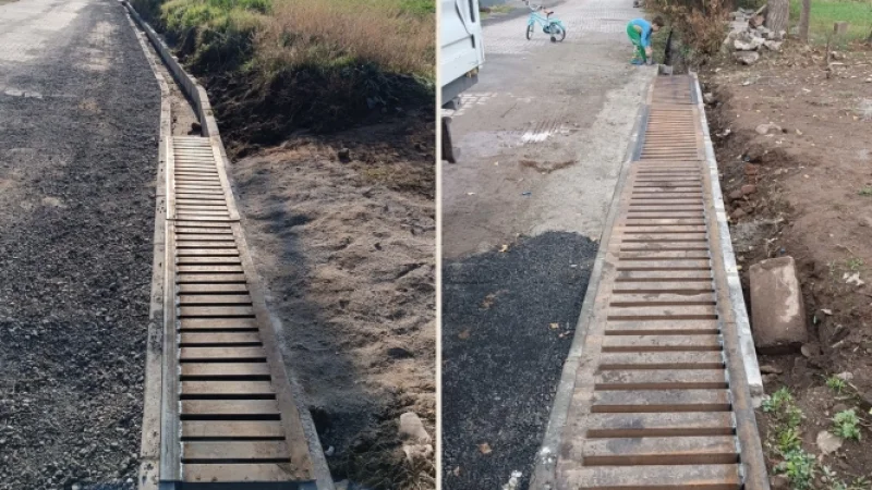 Güroymak'ta Yeşilova Mahallesi'nin Altyapı Çalışmaları Kapsamında Mazgal İmalatı Tamamlandı
