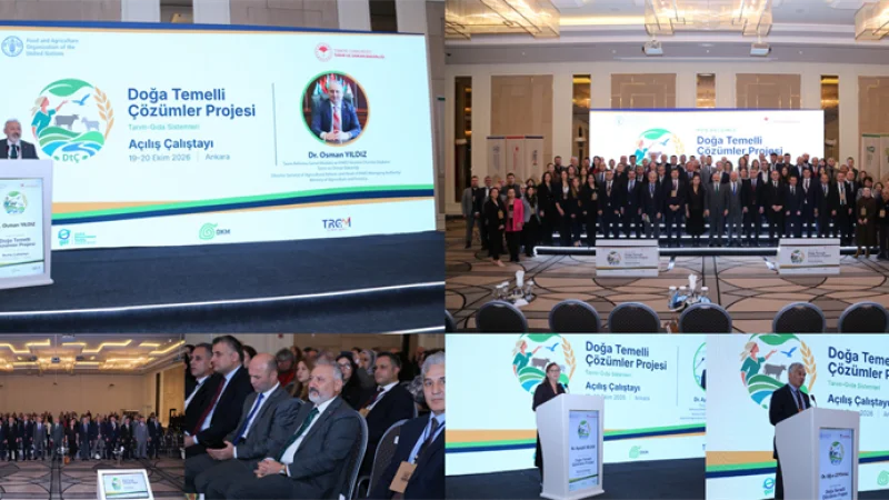 İklime Dirençli Tarım İçin Doğa Temelli Çözümler Projesi Ankara'da Başlatıldı