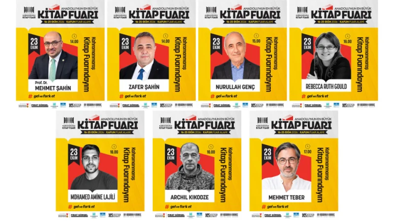 Kahramanmaraş Kitap Fuarı'nda Ünlü İsimler Söyleşilerle Okurlarla Buluşuyor