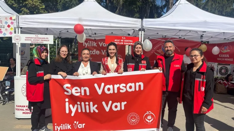 Kaman Ceviz Festivali'nde 'İyilik Var' Platformu Tanıtıldı