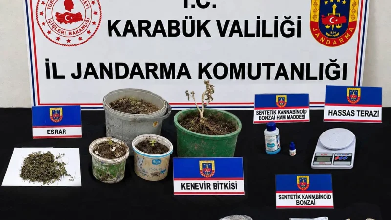 Karabük ve Yenice'de Jandarmadan Uyuşturucu Operasyonu: 2 Gözaltı