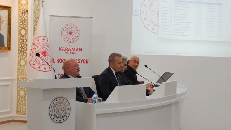 Karaman'da Afet Risklerini Azaltmak İçin 154 Eylem Planı Masaya Yatırıldı