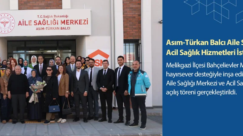 Kayseri'de Yeni Sağlık Kompleksi Hizmete Girdi