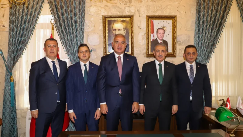 Kültür ve Turizm Bakanı Mehmet Nuri Ersoy ve Prof. Dr. Aziz Sancar Savur'da İncelemelerde Bulundu