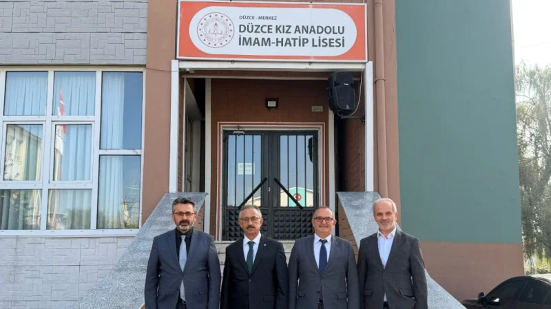 Mesleki ve Teknik Eğitim Daire Başkanı Mehmet Faideci Düzce'de İncelemelerde Bulundu