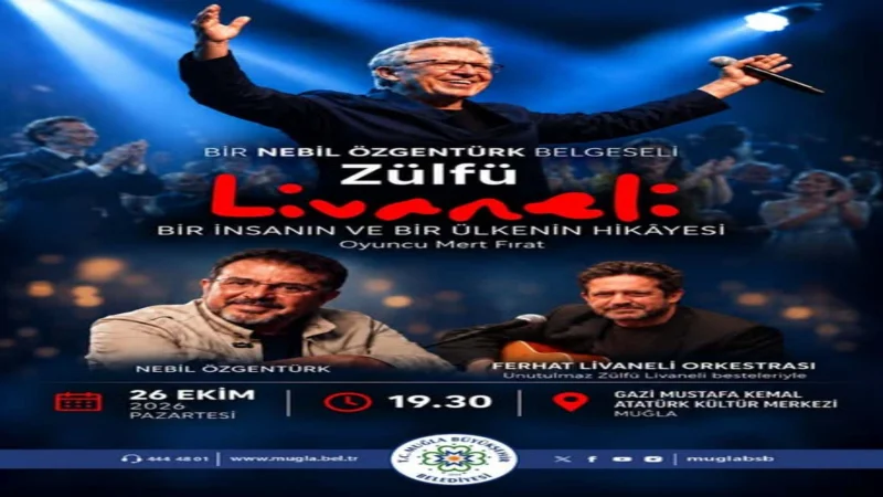Muğla'da Cumhuriyet'in 103. Yılında Zülfü Livaneli Belgeseli ve Konseri