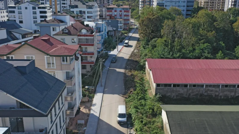 Ordu'da Fatsa Dolunay Mahallesi'ne 4 Kilometre Kaldırım Yapıldı