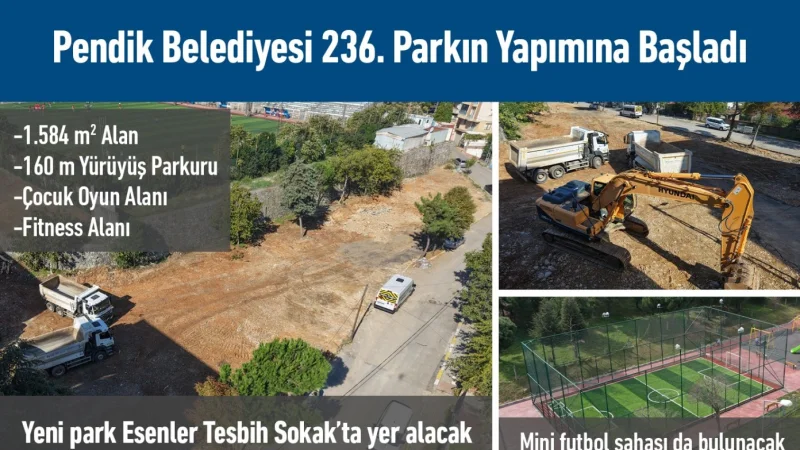 Pendik'te 236. Park İçin Çalışmalar Başladı