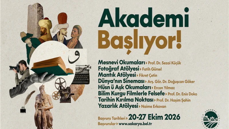 Sakarya'da Büyükşehir Akademi'nin Yeni Dönem Başvuruları Başlıyor