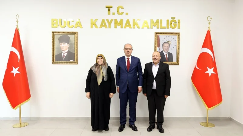 Şehit Piyade Uzman Çavuş Mesut Taşar'ın Ailesinden Buca Kaymakamlığı'na Ziyaret