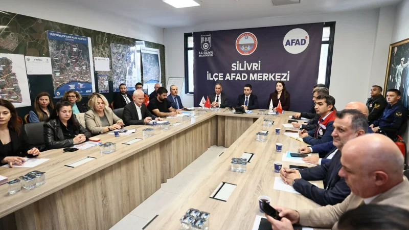 Silivri'de 7.5 Büyüklüğündeki Deprem Senaryosuyla Masabaşı Tatbikatı Gerçekleştirildi