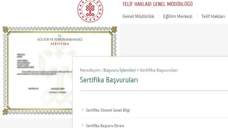 Telif Hakları Sertifika Yönetmeliği'nde Önemli Değişiklikler