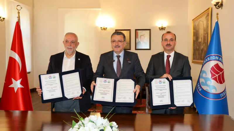 Trabzon'da Prof. Dr. Aziz Sancar Adına Düzenlenecek Münazara Yarışması İçin Protokol İmzalandı