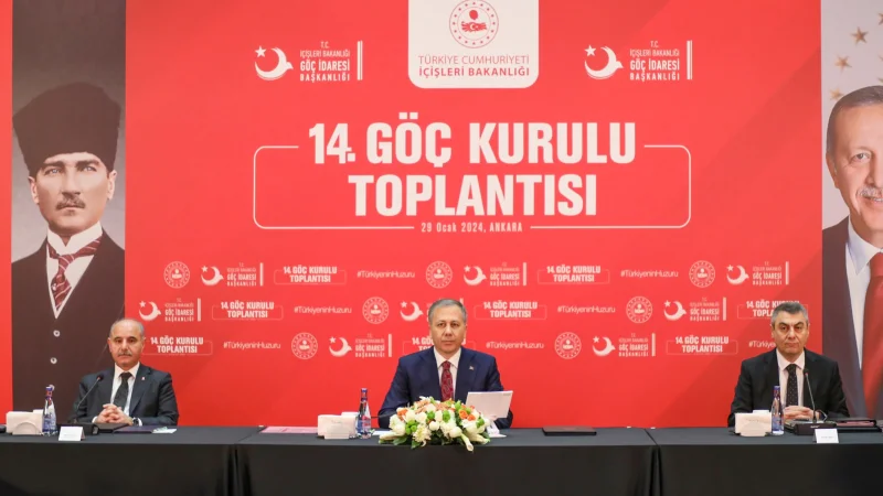 14. Göç Kurulu Toplantısı Ankara'da Düzenlendi: Düzensiz Göçle Mücadelede Yeni Stratejiler