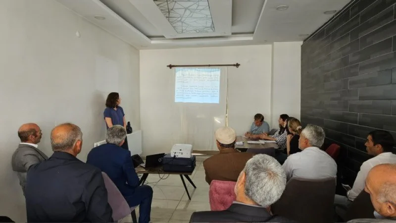 Ağrı'da Eğribelen Güneş Enerjisi Santrali Projesi İçin Halk Bilgilendirme Toplantısı Yapıldı
