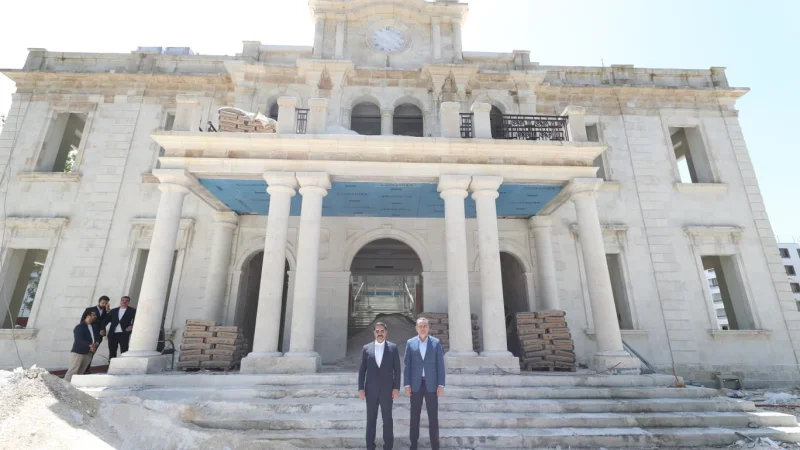Antakya'da Tarihi Valilik Konağı ve Binasının Restorasyonu İncelendi