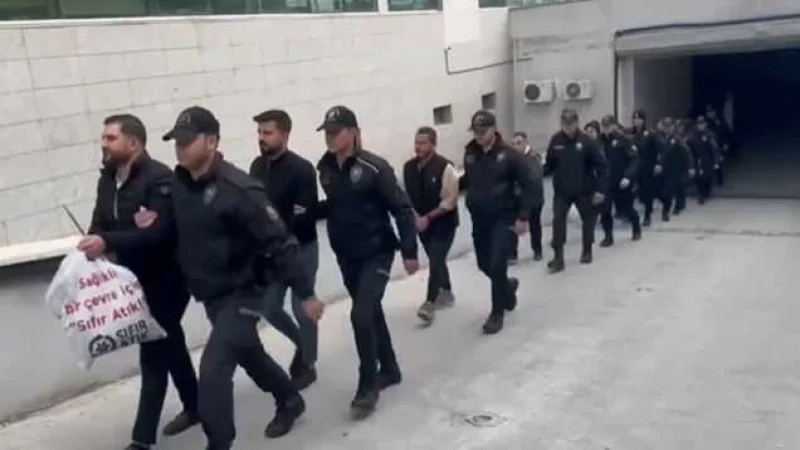Beş ilde düzenlenen 'Kalkan-12' operasyonunda 49 organizatör yakalandı
