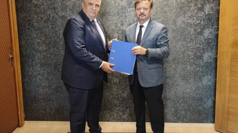Bozkır Organize Sanayi Bölgesi Projesi Konya Sanayi ve Teknoloji İl Müdürlüğü'ne Sunuldu