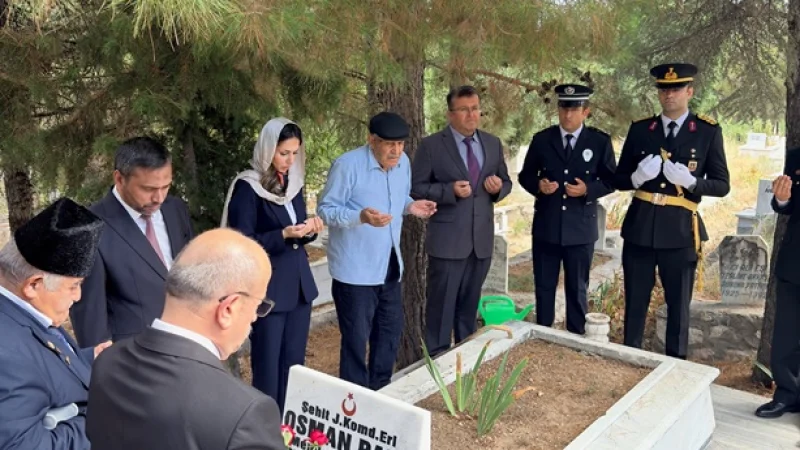 Burdur Kemer'de 30 Ağustos Zafer Bayramı'nda Şehit Osman Pala'ya Vefa