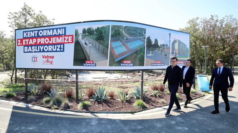 Çerkezköy Kent Ormanı'nda Yeni Sosyal Tesisler Yükseliyor