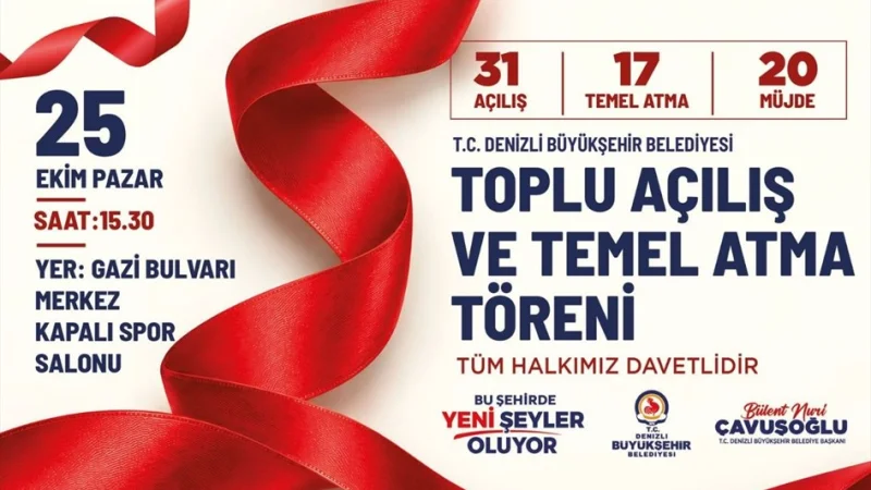Denizli'de 16,2 Milyar TL'lik Dev Yatırım Hamlesi Başlıyor
