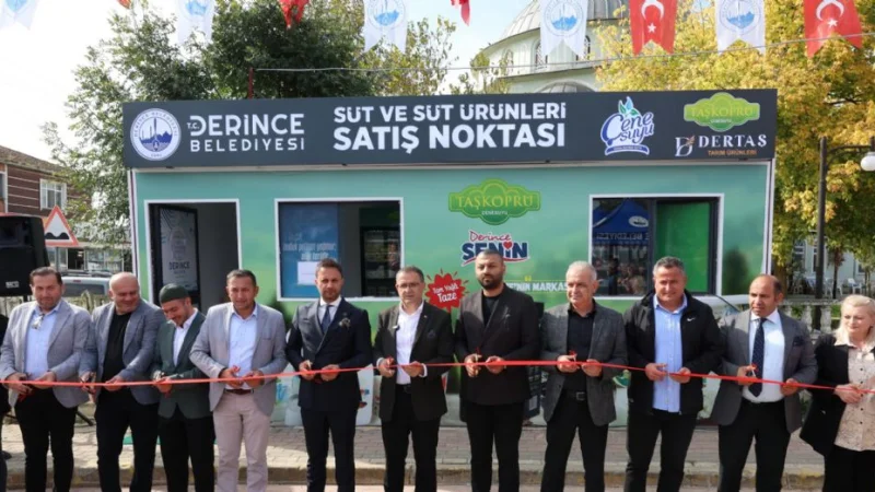 Derince'de Yerel Üretime Destek: 11. Süt Ürünleri Satış Noktası Hizmete Açıldı