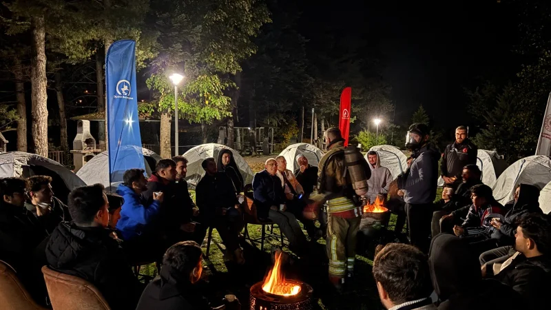 Düzce'de Üniversite Öğrencileri İçin Doğa Kampı Düzenlendi