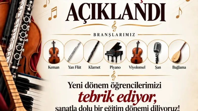 Edirne Belediyesi Konservatuvarı Müzik Bölümü Sınav Sonuçları Açıklandı