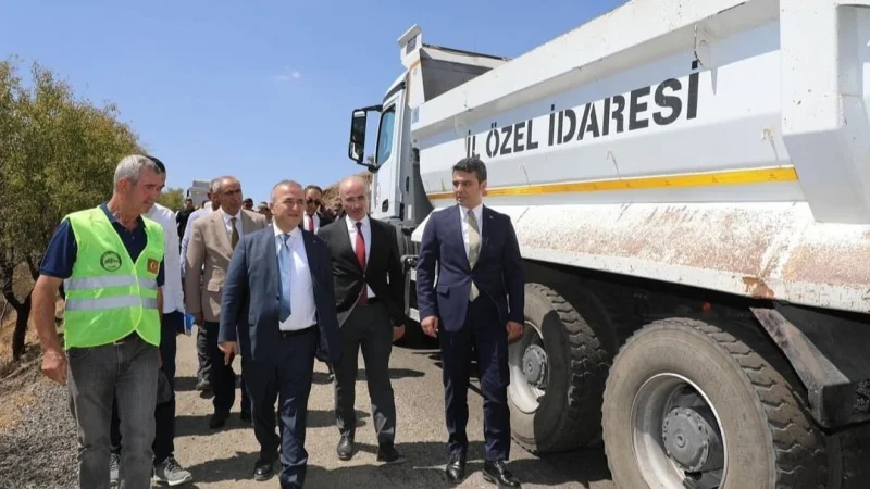 Elazığ Valisi Numan Hatipoğlu, Alacakaya'daki Yol Çalışmalarını Denetledi