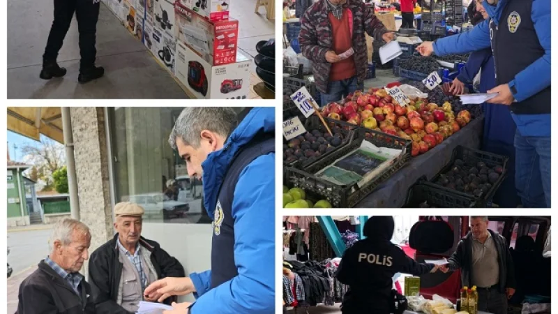 İnönü'de Emniyet Ekiplerinden Dolandırıcılığa Karşı Bilgilendirme Çalışması
