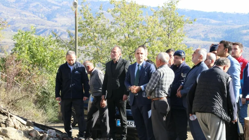 İskilip'te Yangın Çıkan Köyde İnceleme Yapıldı
