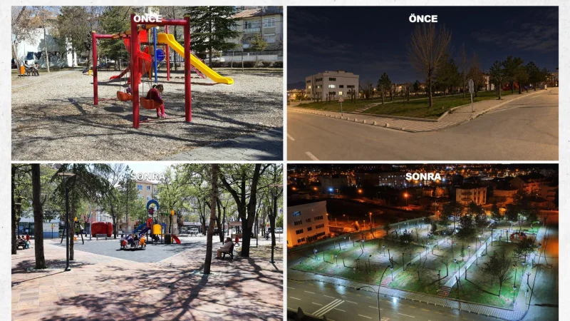 Karaman'da Parklar Yenileniyor ve Aydınlatma Sistemleri Güçlendiriliyor