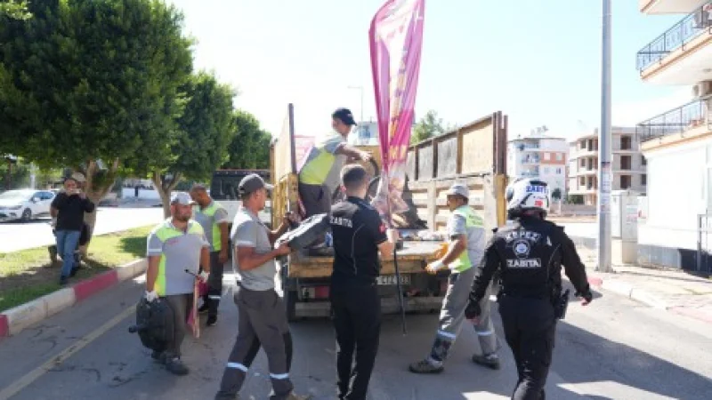 Kepez'de Yol ve Kaldırım İşgallerine Yönelik Denetim ve Müdahale Çalışması