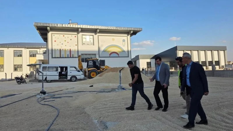 Kilis'te Yapımı Süren Özel Eğitim Okullarının İnşaatları İncelendi