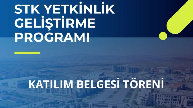 Kırşehir'de STK Temsilcilerine Yönelik Yetkinlik Geliştirme Eğitimleri Tamamlandı