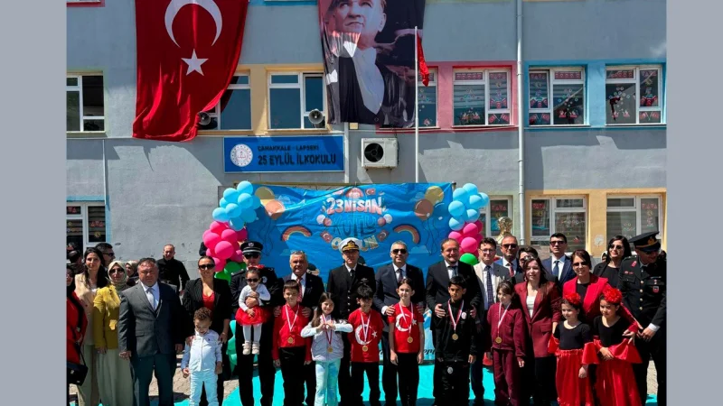 Lapseki'de 23 Nisan Coşkusu: Ulusal Egemenlik ve Çocuk Bayramı 105. Yılında Kutlandı