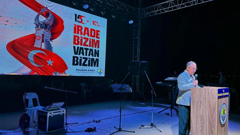 Mersin Erdemli'de 15 Temmuz Demokrasi ve Millî Birlik Günü Anma Programı Düzenlendi