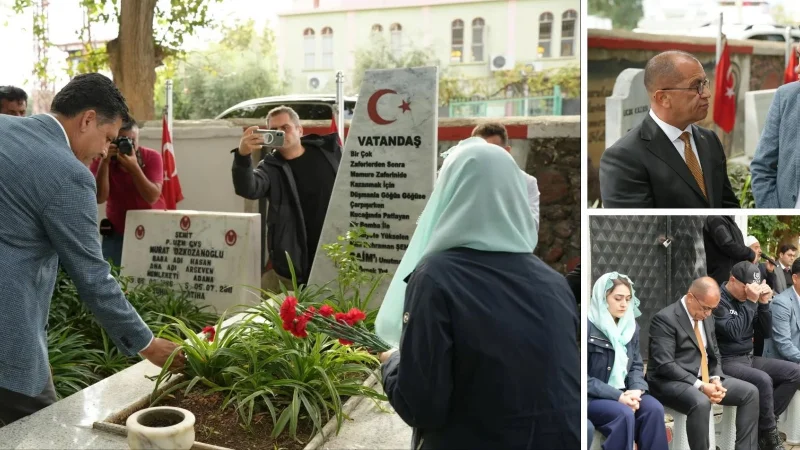 Millî Mücadele Kahramanı Şehit Kaymakam Saim Bey Kabri Başında Anıldı