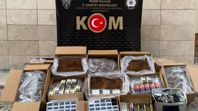 Niğde'de Kaçak Tütün Operasyonu: Çok Sayıda Malzeme Ele Geçirildi