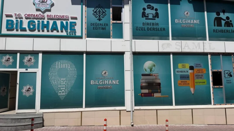 Ortaköy Belediyesi Bilgihane projesi kapılarını açıyor