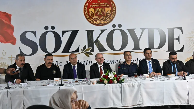 Osmaniye Valisi Serdengeçti, Dervişli Köyü'nde Vatandaşlarla Bir Araya Geldi