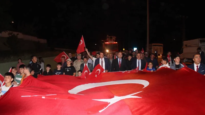 Otlukbeli'de 15 Temmuz Demokrasi ve Millî Birlik Günü Anma Programı Düzenlendi