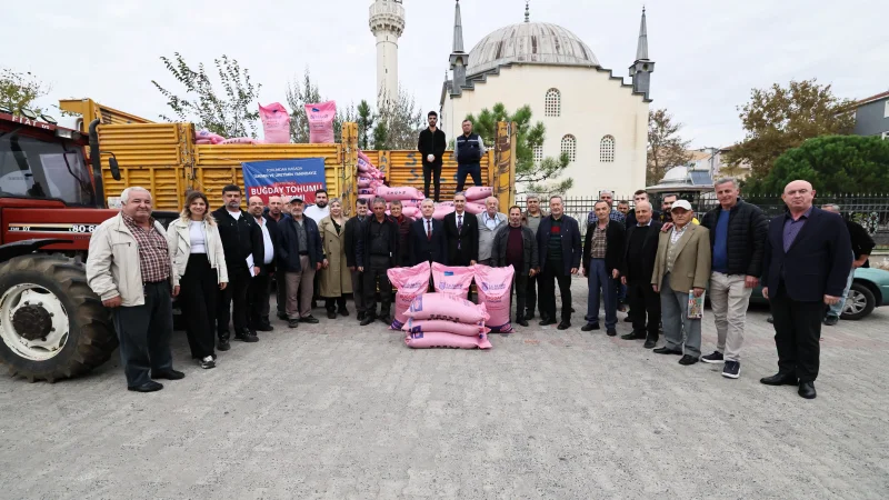 Silivri'de Çiftçilere Ücretsiz Buğday Tohumu Desteği