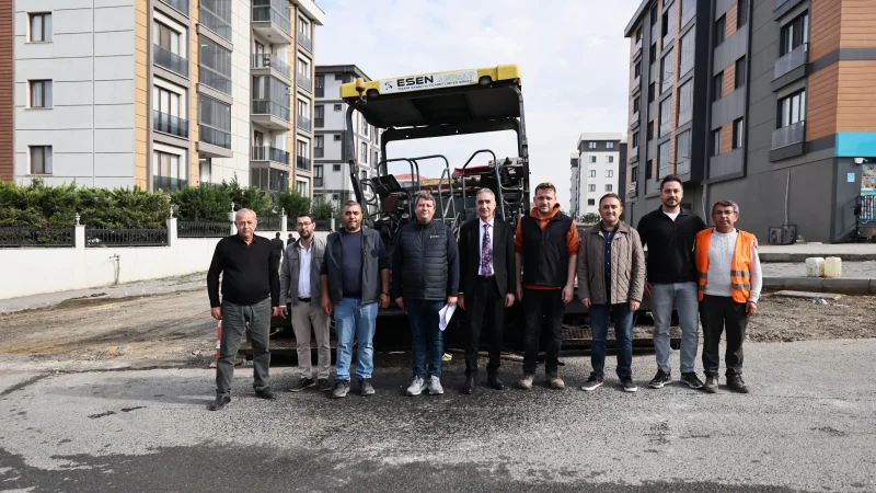 Silivri'de Özgecan Aslan Sokak Asfaltlanıyor