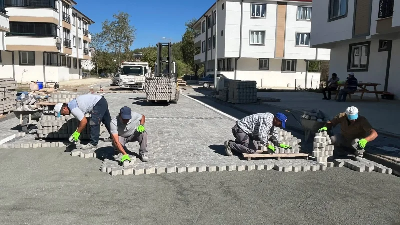 Sinop'un Boyabat İlçesinde Yol Yapım Çalışmaları Devam Ediyor