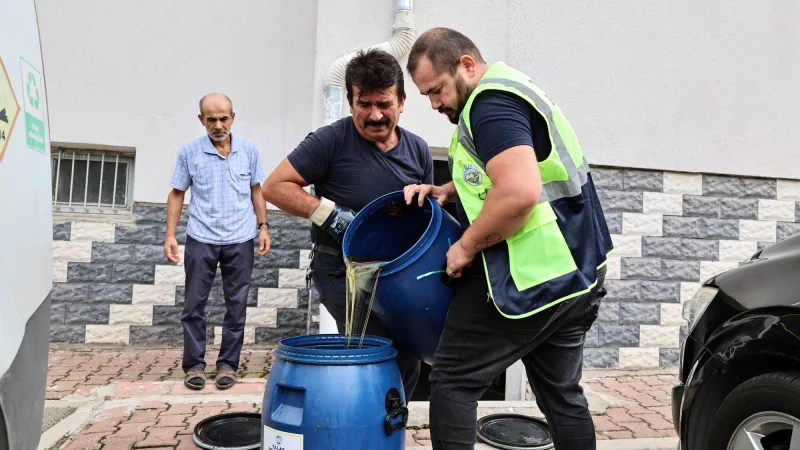 Talas'ta Sürdürülen Çevre Kampanyasıyla Binlerce Kilogram Atık Yağ Toplandı