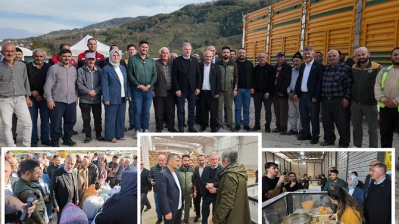TMO Genel Müdürü Ahmet Güldal'dan Düzce'de Fındık Alım Depolarına İnceleme