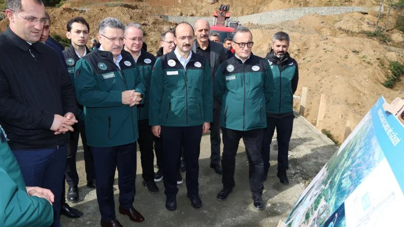 Trabzon'da Uçarsu Göleti Projesi'nde Çalışmalar Sürüyor