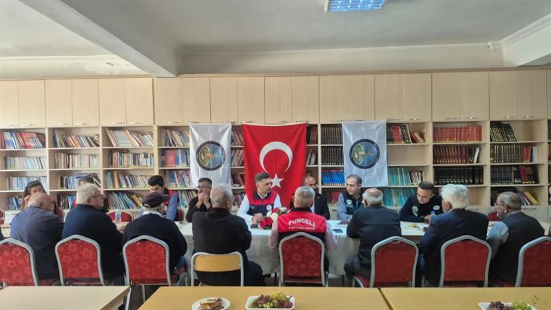 Tunceli'de Peri Sulama Kooperatifi ile Tarımsal Sulama İstişaresi