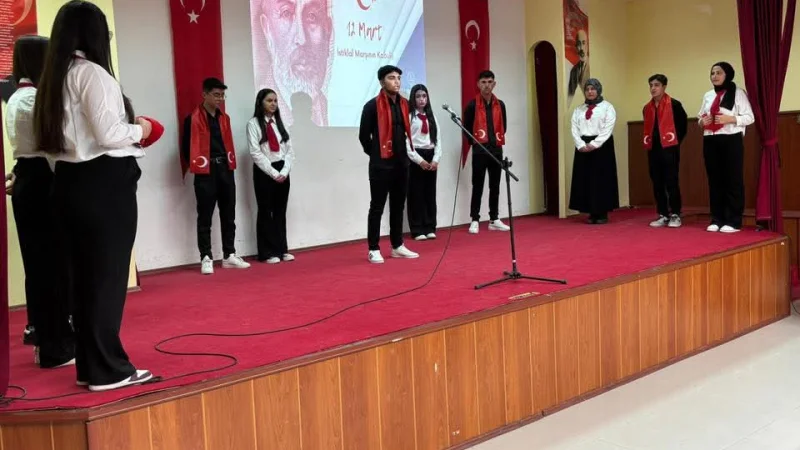 Uluborlu'da İstiklal Marşı'nın Kabulü Anma Programı Düzenlendi